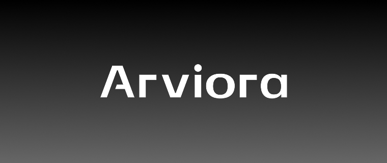 Arviora logo on the charger face